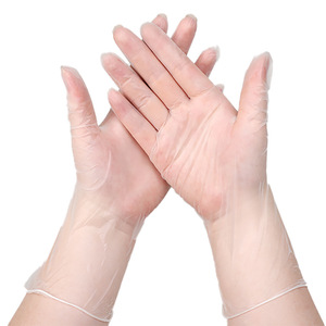 Gants jetables en PVC transparents, sans poudre, épaissis, pour le nettoyage domestique, 100 pièces par sac, antidérapants - Product Image 3