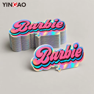 Autocollants découpés Yingao Y2K Holo <span class=keywords><strong>Alphabet</strong></span> Esthétique, autocollants en vinyle imperméables auto-adhésifs, autocollants holographiques personnalisés pour téléphone - Product Image 1
