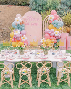 Chaise pour enfants en rotin tressé à la main, moderne et de qualité supérieure, idéale pour les fêtes d'anniversaire et les événements en plein air |   Salon en osier naturel et écologique - Product Image 6