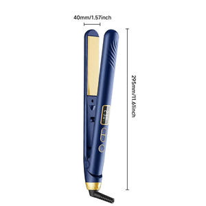 Lisseur et fer à boucler électrique professionnel en céramique, 10 réglages de température, chauffe rapide 40W, multifonction pour - Product Image 2