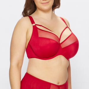 Reggiseno da donna con ferretto a copertura completa <span class=keywords><strong>in</strong></span> <span class=keywords><strong>Tulle</strong></span> <span class=keywords><strong>trasparente</strong></span> ricamato Sexy personalizzato - Product Image 4