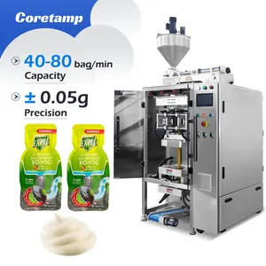 Multi Line Long Jelly Packing Small Paper Sachet Tear Notch Vertical Multilane Honey Stick Ketchup Packing Machine Machinery