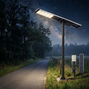 60W 80W 100W 200W All in One Solar Smart Street <b>Light</b> <b>With</b> for <b>Lights</b> and Area Illumination LCS-XY-59 Lampadaire Solair - Product Image 1