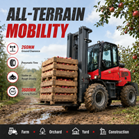 Montacargas Todoterreno al Mejor Precio, 3T 5T 4WD Diésel, Articulado, para Terrenos Accidentados