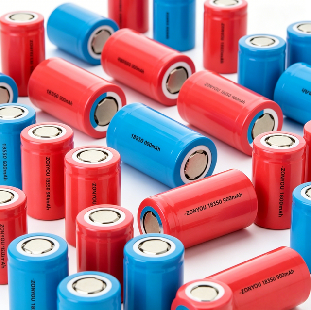 Factory Price 18350 18500 18650 Cylindrical Cell 800mAh-1600mAh Li-Ion Batteries with 1 Year Warranty for Consumer Electronics