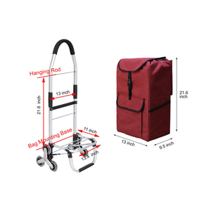 Chariot <span class=keywords><strong>à</strong></span> provisions en alliage d'aluminium <span class=keywords><strong>Sac</strong></span> <span class=keywords><strong>de</strong></span> remplacement pour chariot <span class=keywords><strong>à</strong></span> provisions Chariot pliable pour l'épicerie - Product Image 4