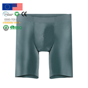 Caleçons longs pour hommes en modal vert sauge, vente en gros, tissu lisse, confort quotidien, ajustement parfait, slips et boxers pour hommes - Product Image 1