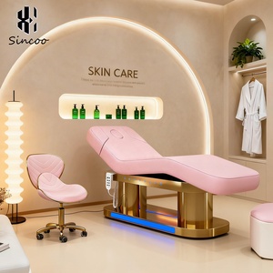 Silla de spa estética de cuero sintético de 4 motores de gama alta con precio de fábrica al por mayor, diseño moderno, reclinable, dormitorio de belleza eléctrico - Product Image 5