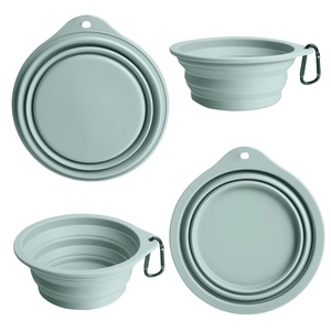 Bol pliable en silicone pour animaux de compagnie avec logo personnalisé, facile à nettoyer, pliable, pour chien, pour chiot, pour l'extérieur - Product Image 3
