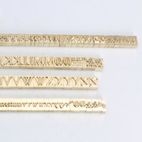 Juego de 26 Letras del Alfabeto para Estampado en Caliente, Sellos de Relieve PET para Aplicaciones en Papel/PVC/Plástico, Tamaño 8mm, Genérico