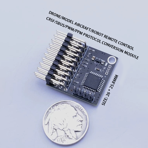 Modellflugzeug FPV Luft-Boden-Integration/UAV/ELRS/CRSF/PWM/SBUS/PPM Protokollkonvertierung Sport zu CRSF SBUS für Glasfaser-Teile - Product Image 2