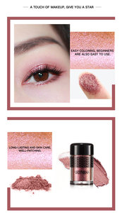 NOUVEAU ARTMISS Poudre Minérale Scintillante Sèche pour les Yeux ou les Lèvres, Fard à Paupières Haute Pigmentation, 8 Couleurs pour les Tons de Peau Foncés et Clairs - Product Image 3