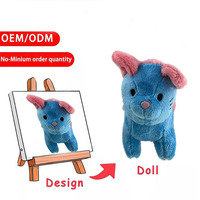 Peluche personnalisée Design 1:1 Ours/Vache/Panda/Taureau Mouton Sortie d'usine Petit lot Doux PP Coton Animaux Remplis Pas de quantité minimale de commande