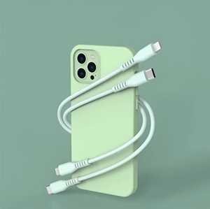 Mfi Nhà cung cấp nhà máy đầy màu sắc PD 60W USB C chất lỏng mềm Silicone 480Mpbs ngày chuyển nhanh sạc cáp cho iPhone iPad <span class=keywords><strong>iPod</strong></span> - Product Image 6