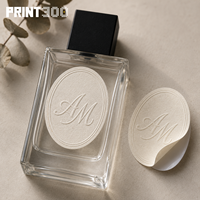Étiquettes personnalisées en relief 3D avec logo, papier texturé spécial, autocollants gaufrés, estampage à chaud doré pour pots de bougies, parfums, cadeaux