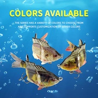 Appâts de pêche artificiels Appâts de natation articulés en eau douce salée pour la conception de leurre de pêche au brochet et à la truite