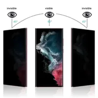 Protection d'écran en verre trempé pour 15 Pro Max, dureté 9H, ultra-fin, anti-espionnage, étanche, bords arrondis 3D