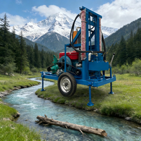 Fabricant chinois de plateformes de forage de puits d'eau mobiles hydrauliques diesel, équipement de forage rotatif pour puits, à vendre