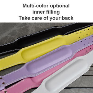 Accessori per il Fitness 4 pollici di sollevamento pesi larga <span class=keywords><strong>cintura</strong></span> di supporto per la schiena da palestra per allenamento con <span class=keywords><strong>cintura</strong></span> di sollevamento pesi in vacchetta - Product Image 4