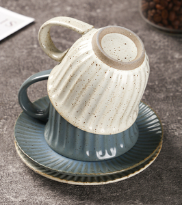 Factory Direct China Modern Japanese Porcelain Eco-Friendly Floral Coffee Tea Cup Saucer <b>Set</b> <b>Microwave</b> Dishwasher Oven Safe - Product Image 5