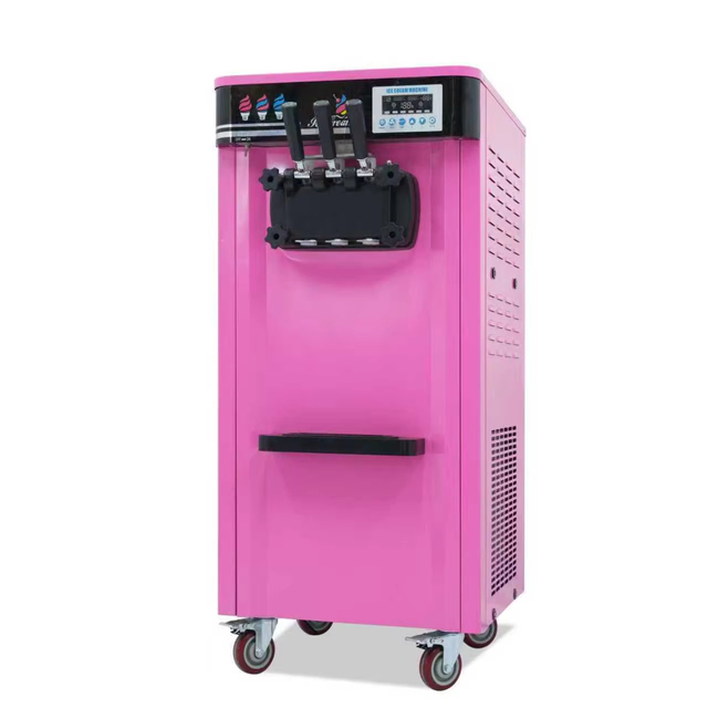 Restaurant-Grade Commercial Ice Cream Machine - High Efficiency, Water/Milk Base Adaptable