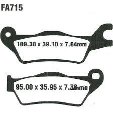 Plaquettes de frein avant FA715 pour moto 150cc HONDA CBF150SH CBF150 CBF 150 <span class=keywords><strong>SH</strong></span> 2007 2008 2009 - Product Image 3