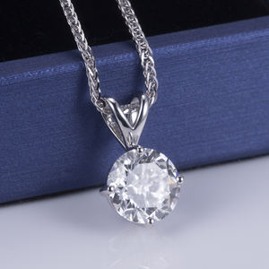 梅西珠宝<span class=keywords><strong>MSN</strong></span>-505 18k白金3.01ct VS2订婚婚礼女子钻石项链 - Product Image 4