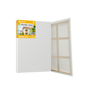 <span class=keywords><strong>Lienzos</strong></span> 100% Algodón <span class=keywords><strong>para</strong></span> <span class=keywords><strong>Pintar</strong></span>, Lienzo Estirado Grande con Triple Imprimación, Suministros de Arte <span class=keywords><strong>para</strong></span> Pintura al Óleo y Acrílica - Product Image 1