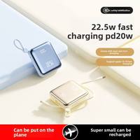 Batterie externe à charge ultra-rapide 22,5 W, écran LED, élégant câble de données Micro USB Type-C, alimentation 20000 mAh