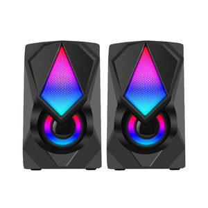 Accessoires audio-vidéo pour la maison Mini 2.0 Haut-parleur Accessoires pour <span class=keywords><strong>PC</strong></span> <span class=keywords><strong>Gamer</strong></span> Lighting AUX 20 Desktop Portable USB <span class=keywords><strong>RGB</strong></span> for <span class=keywords><strong>PC</strong></span> Computer - Product Image 6
