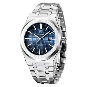 BENYAR 5156 nouvelle montre d'affaires pour hommes cadran 40mm 30 mètres étanche montre à Quartz pour hommes chronomètre course seconde montre - Product Image 5