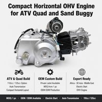 Moteur complet pour quad tout-terrain 110cc à démarrage électrique horizontal et embrayage automatique, faible MOQ