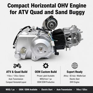 Moteur de moto OHV 110cc horizontal à démarrage électrique <span class=keywords><strong>automatique</strong></span> pour VTT et quads – Vente en gros pour concessionnaires et distributeurs - Product Image 3