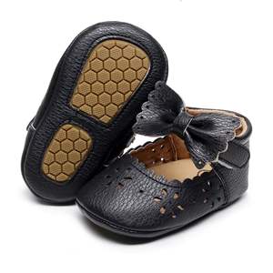 Grazioso grazioso grazioso e luccicante bellissimo e affascinante antiscivolo baby mary jane <span class=keywords><strong>scarpe</strong></span> da principessa <span class=keywords><strong>per</strong></span> neonati con fiocco - Product Image 3