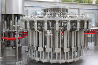 Machine automatique de rinçage, remplissage et bouchage à chaud RCGF24-24-6 pour ligne d'embouteillage de boissons