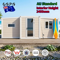 Casa Contenedor Expandible de Lujo Flexible de 20 pies, Estándar Australiano, Casa Modular Plegable, Casa Contenedor Prefabricada de 40 pies