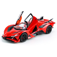 Voiture miniature en métal moulé sous pression, échelle 1:24, modèle de voiture en alliage, Pollo EVO, voiture jouet à tirer en arrière, collection de voitures