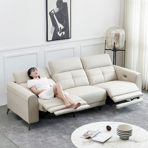 Power Recliner <strong>Sofa</strong> a Living Room Modern Home Furniture Genuine Leather Fabric <strong>Adjustable</strong> <strong>Headrest</strong> Malaysia Italian Leather <strong>Sofa</strong>