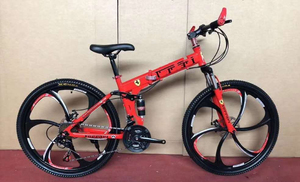 Bicicleta de Montaña Plegable <span class=keywords><strong>MTB</strong></span> de 26 Pulgadas y 21 Velocidades con Cuadro de Acero y <span class=keywords><strong>Ruedas</strong></span> de Aleación de Magnesio, Venta al Por Mayor de Fábrica, la Mejor Relación Calidad-Precio, Bicicleta para Adultos - Product Image 4
