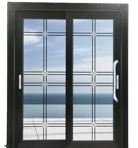 Ventana de seguridad de vidrio templado para el hogar, marco de Metal, ventanas correderas de aluminio, diseños en Kerala