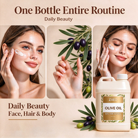 Huile d'olive 1kg 5kg 25kg en fût, petite bouteille personnalisée, OEM, marque privée, pressée à froid, huile de support pour massage, soins de la peau, cheveux, fabrication de savon