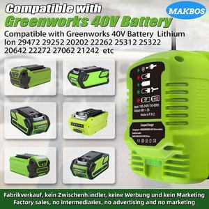 Cargador Portátil Mini para Batería Green-Woks de 40V, Compatible con la Batería Green-Woks G-MAX de 40V 29462 29472 BAF702, Herramientas Eléctricas - Product Image 2