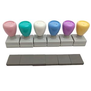 <span class=keywords><strong>HA</strong></span> Zachte Kleur Vierkante 30mm Aangepaste Stempel Voorgeïnkt Kantoorstempel voor Leraren Flash Stempels - Product Image 2