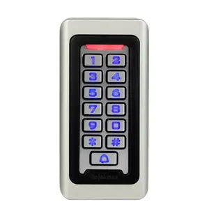 Kunci pintu Keypad logam Standalone pintar keamanan tahan air System125khz kontrol jarak kartu RFID