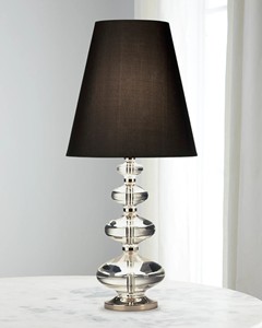 Modern Crystal Table Lamp with <b>Touch</b> Control Dual USB Ports White Fabric Shade for Bedroom Office PC Body <b>Bedside</b> <b>Light</b> - Product Image 1