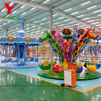 Aire de jeux pour enfants, équipement d'attraction, balançoire d'intérieur, carrousel, girafe, balançoire pour centres commerciaux