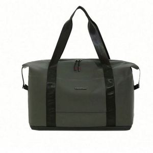 Sac de voyage pliable léger en cuir PU et tissu Oxford avec logo personnalisé pour le week-end, idéal pour le rangement de costumes et vêtements - Product Image 1