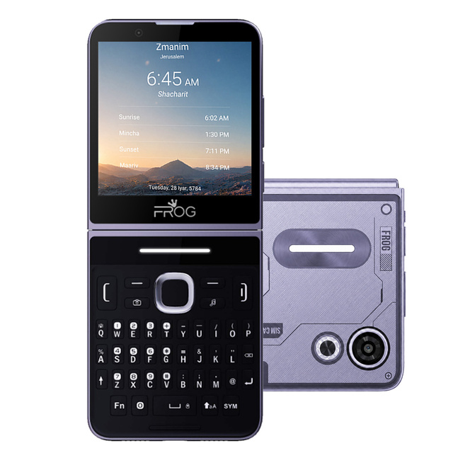 Pocket 3 Flip Phones 64GB+4GB Android 4G QWERTY Keypad Phone AOSP Hebrew Kosher Cell Phone with OEM/ODM Custom