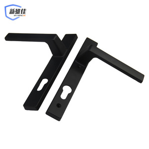 Poignée de porte en alliage d'aluminium type 85, simple point de fixation, pour portes en verre et PVC, montage en surface, ambidextre - Product Image 2