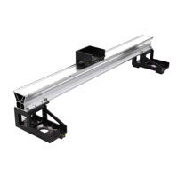 Poutre transversale en aluminium de haute précision, pour machines de découpe laser à fibre CNC, pièces d'équipement laser OEM ODM sur base en acier personnalisée